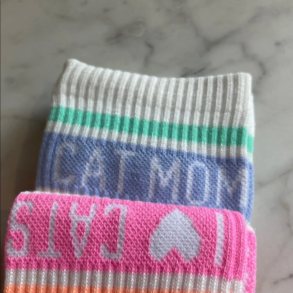 Cat Mom Socks One Size NWT
